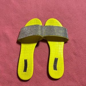 Neon sandals